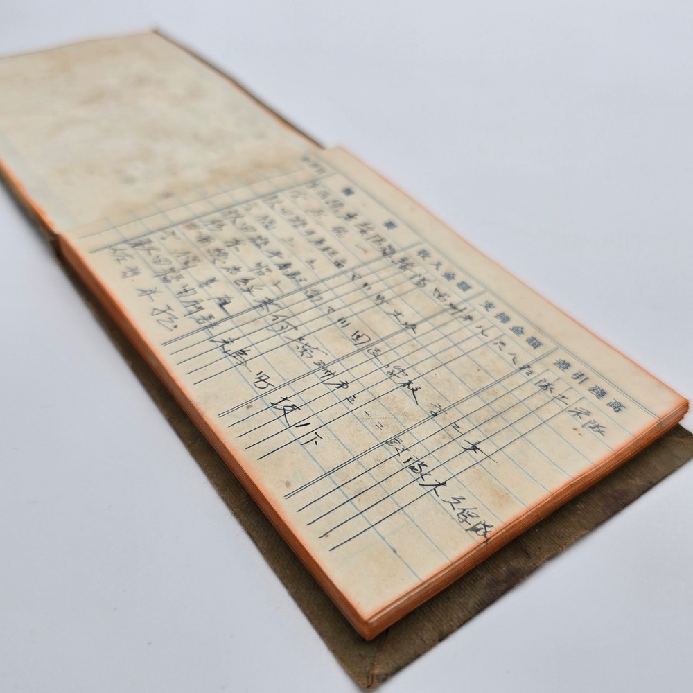 Vintage 1930s–40s Japanese Handwritten Accounting Ledger Business Record